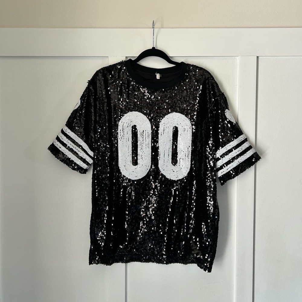 Oversized Sequin Jersey